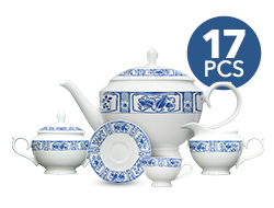 IMARI GARDEN 17 Pcs Tea Set