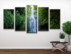 Water Fall 5 Panel Wall Art